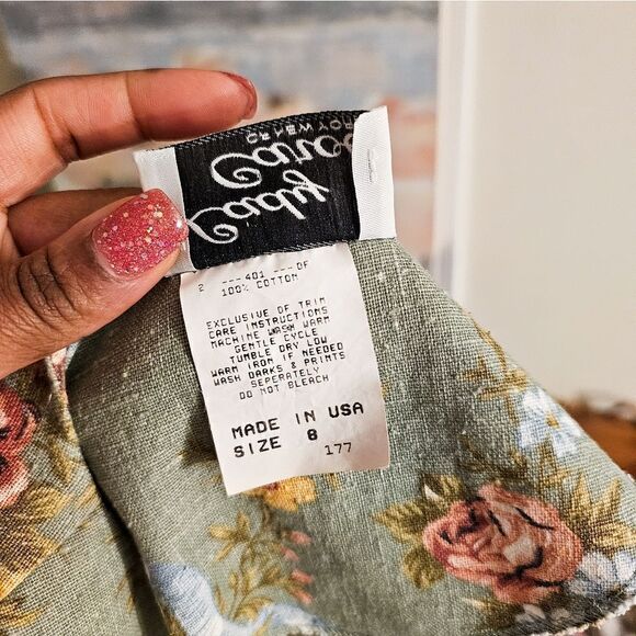 Vtg Lady Carol Preppy Tapestry Design Floral Statement Blouse. - Picture 9 of 15